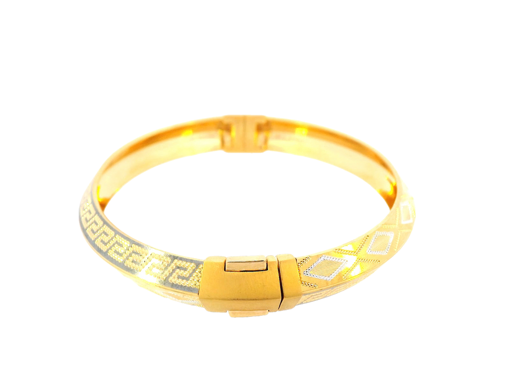 22K Yellow Gold Open Bracelet – 43.5g