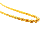 22K Yellow Gold Rope Chain – 24 Inches