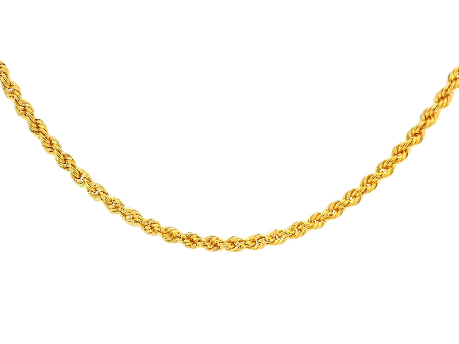 22K Yellow Gold Rope Chain