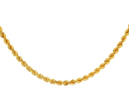 22K Yellow Gold Rope Chain – Bold 3mm Design