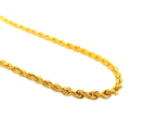 22K Yellow Gold Rope Chain – Bold 3mm Design