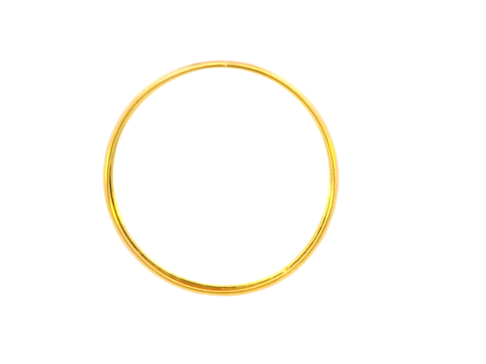 22K Yellow Gold Sleek Bangle – 4.90mm Width