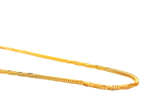 22K Yellow Gold Sleek Chain – 17 Inches