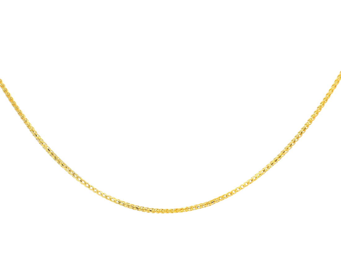 22K Yellow Gold Sleek Chain – 20 Inches