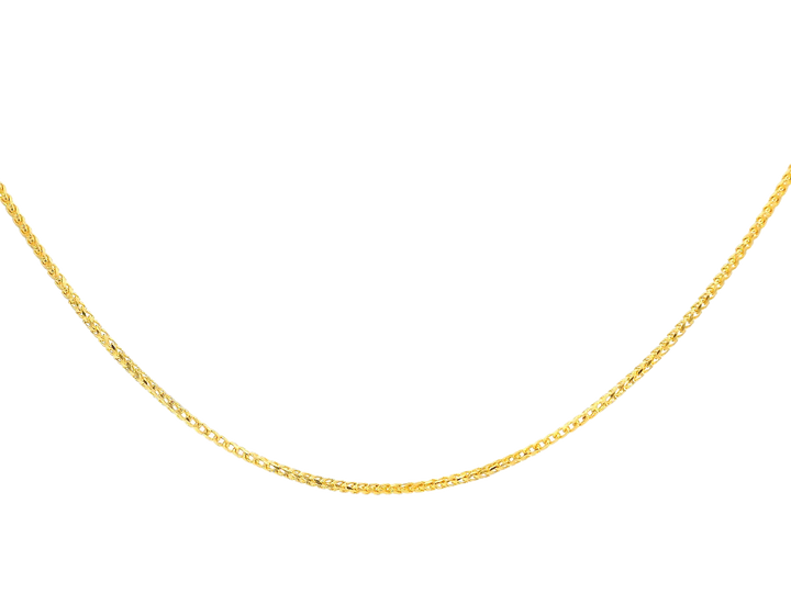 22K Yellow Gold Sleek Chain – 20 Inches