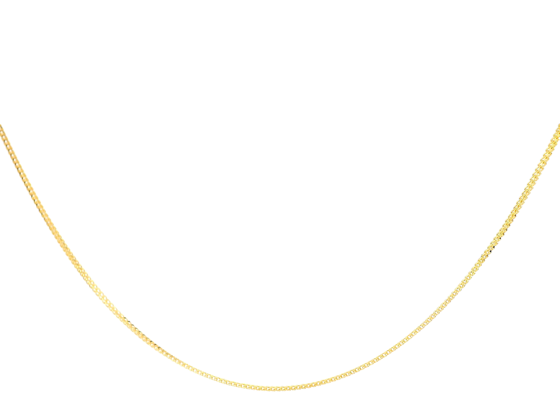 22K Yellow Gold Slim Chain – 20 Inches