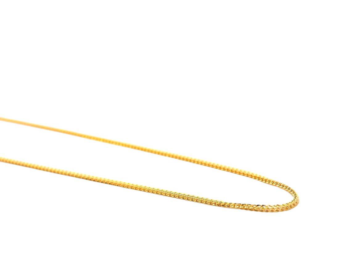 22K Yellow Gold Slim Chain – 20 Inches