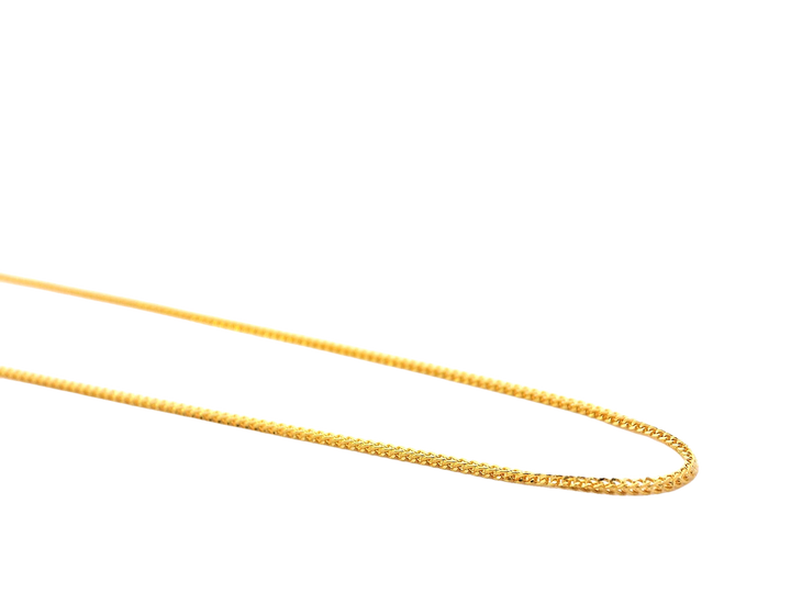22K Yellow Gold Slim Chain – 20 Inches