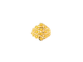 22K Yellow Gold Textured Cluster Ring