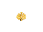 22K Yellow Gold Textured Cluster Ring
