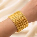 22K Yellow Gold Traditional Bangles Set – Timeless Heritage Elegance