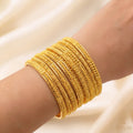 22K Yellow Gold Traditional Bangles Set – Timeless Heritage Elegance