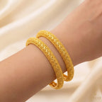 22K Yellow Gold Traditional Bangles – Timeless Heritage Design