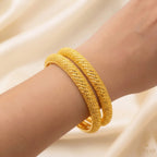 22K Yellow Gold Traditional Bangles – Timeless Heritage Elegance