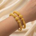 22K Yellow Gold Traditional Screw Open Bangles – Classic Heritage Design