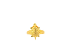 22K Yellow Gold Turtle Design Ring