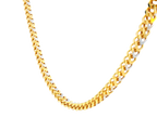 22K Yellow & White Gold Chain with Lobster Lock – 38g