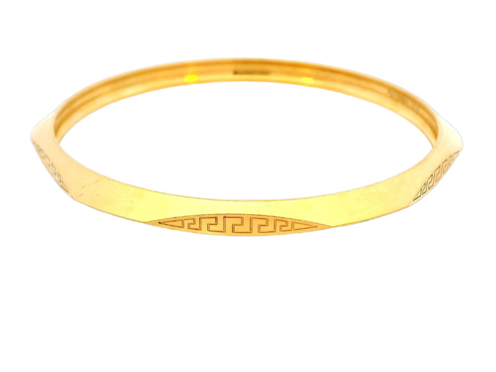 22k Gold Yellow Finish Bangle