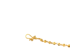 22k Gold Yellow Finish Beaded Bracelet with U Lock