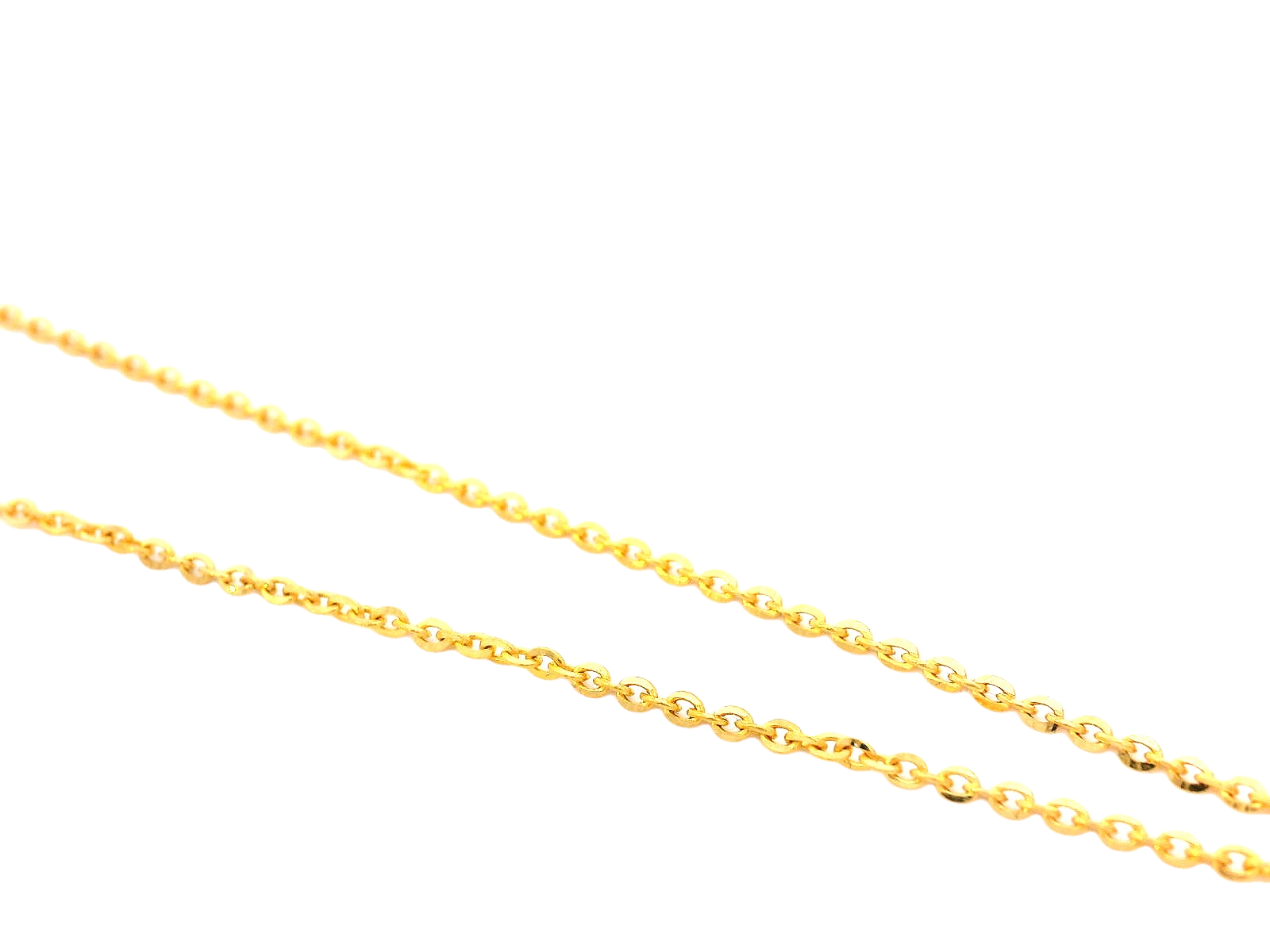 22k Yellow Gold Pendant Necklace with Cubic Zirconia