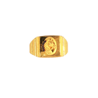 Fancy 22K Yellow Gold Men’s Ring – 6.7g, Size 10