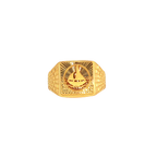 Fancy 22K Yellow Gold Men’s Ring – 6.1g, Size 10.5