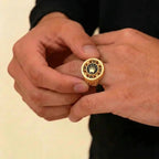 Elegant 21K Yellow Gold Fancy Ring – 12.6g Luxurious Statement Design