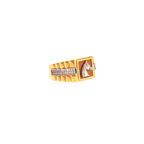 22K Two-Tone Yellow & White Gold Men’s Ring (8.9 Grams) – Bold & Premium Design