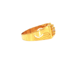 Classic 22K Yellow Gold Cubic Zirconia Ring – 4.5g Elegant Stone Design