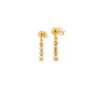 22K Two-Tone Gold Hanging Earrings | Stylish Long Drop Tops