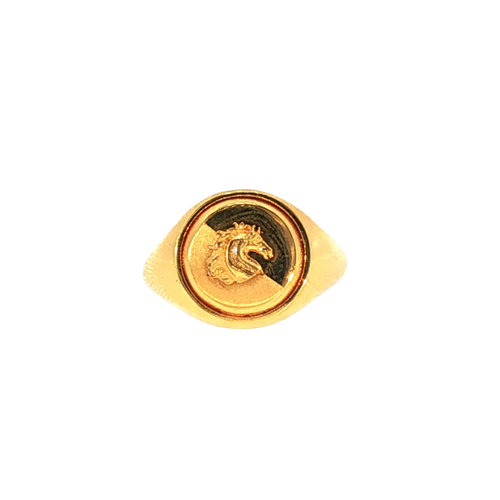 Stylish 22K Yellow Gold Fancy Ring – 6.7g Bold & Elegant Design