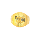 Fancy 22K Yellow Gold Men’s Ring – 7g, Size 10.5