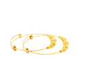 22K Yellow Gold Adjustable Baby Bangles (7.4 Grams)