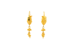 22K Polished Yellow Gold Hoop Earrings