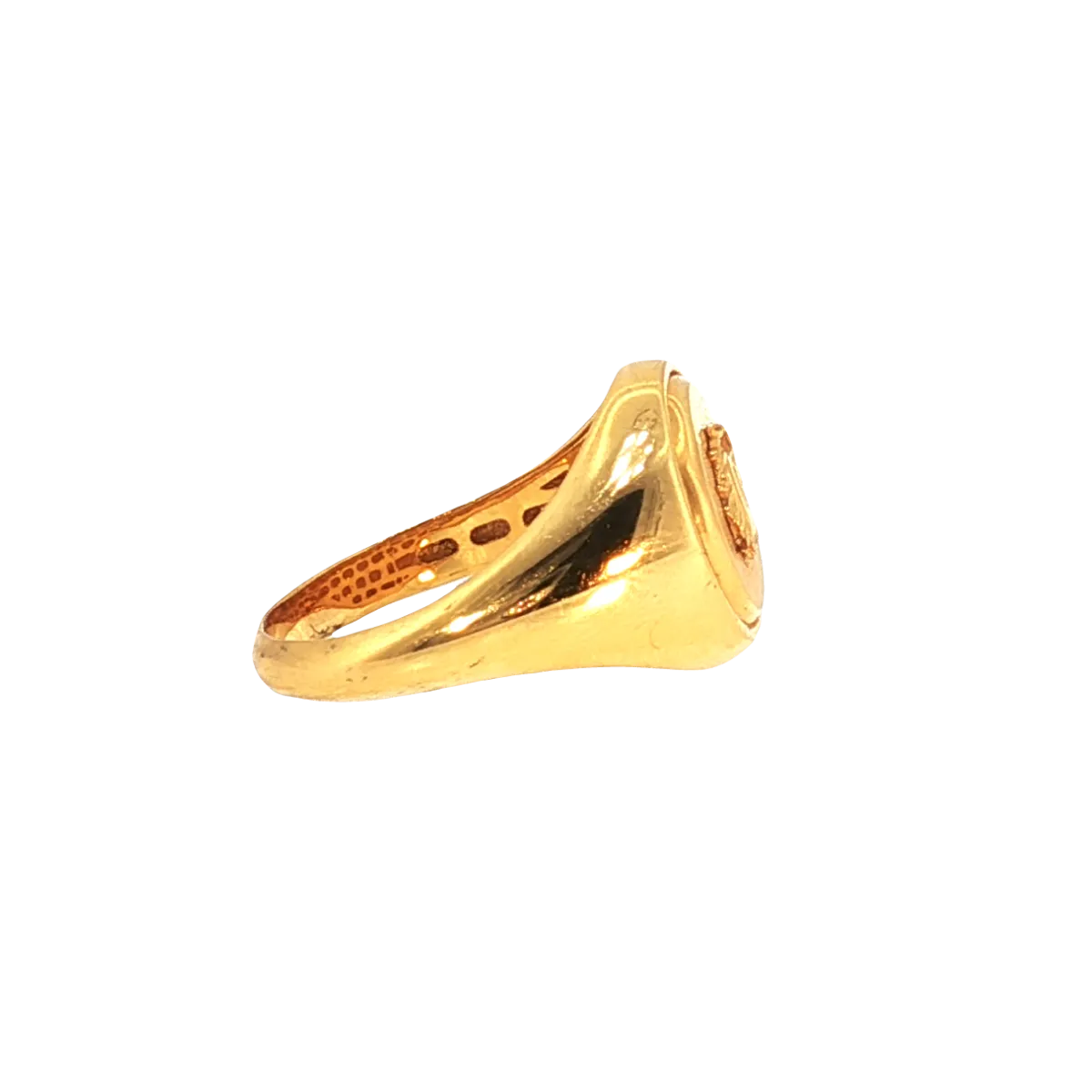 Stylish 22K Yellow Gold Fancy Ring – 6.7g Bold & Elegant Design