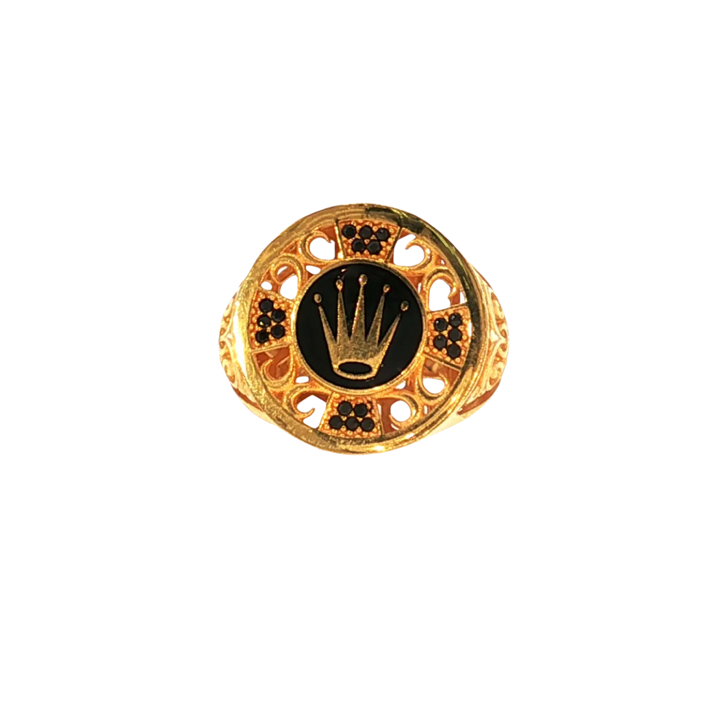 Elegant 21K Yellow Gold Fancy Ring – 12.6g Luxurious Statement Design
