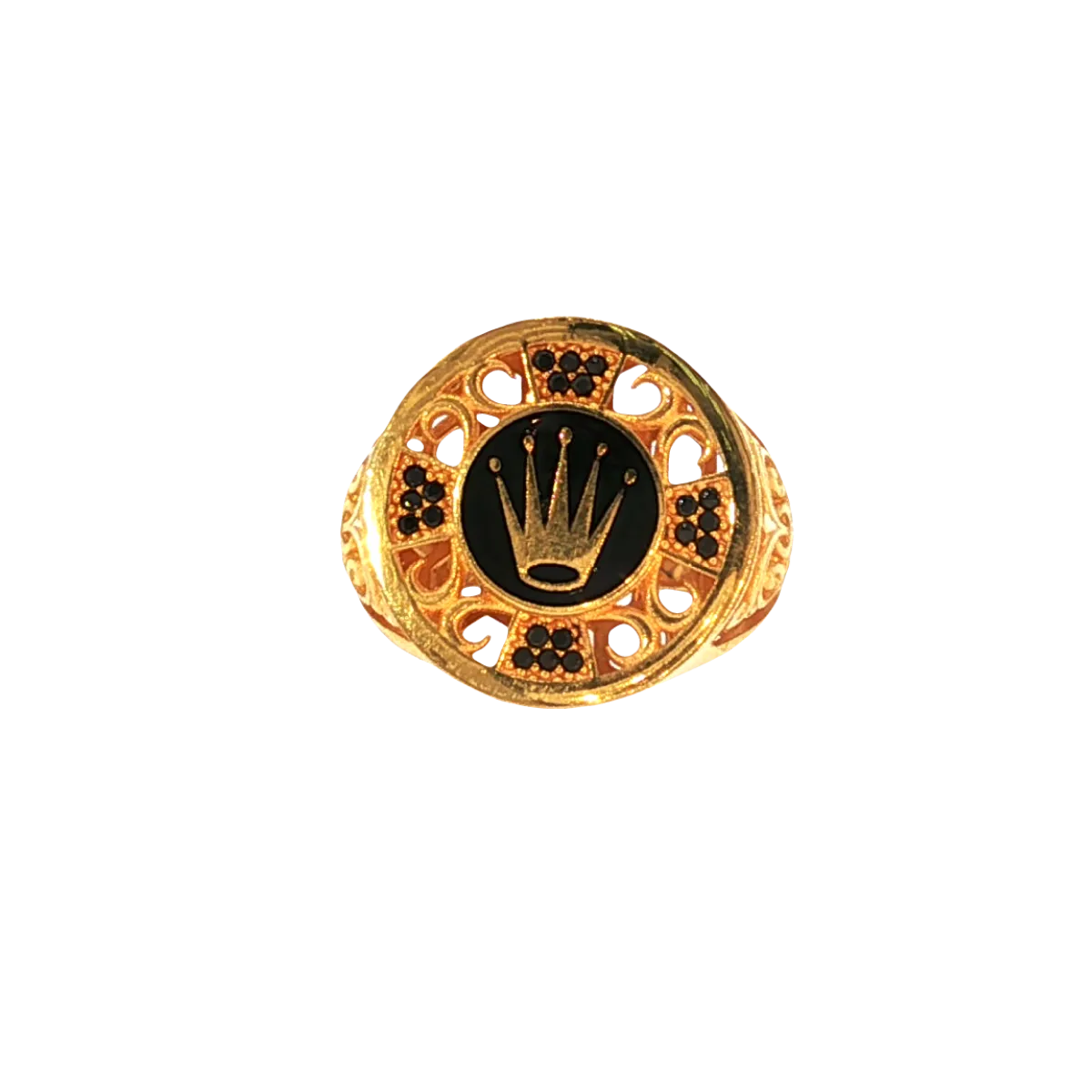 Elegant 21K Yellow Gold Fancy Ring – 12.6g Luxurious Statement Design