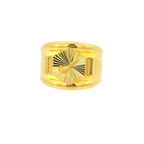 Fancy 22K Yellow Gold Men’s Ring – 5.3g, Size 9.5