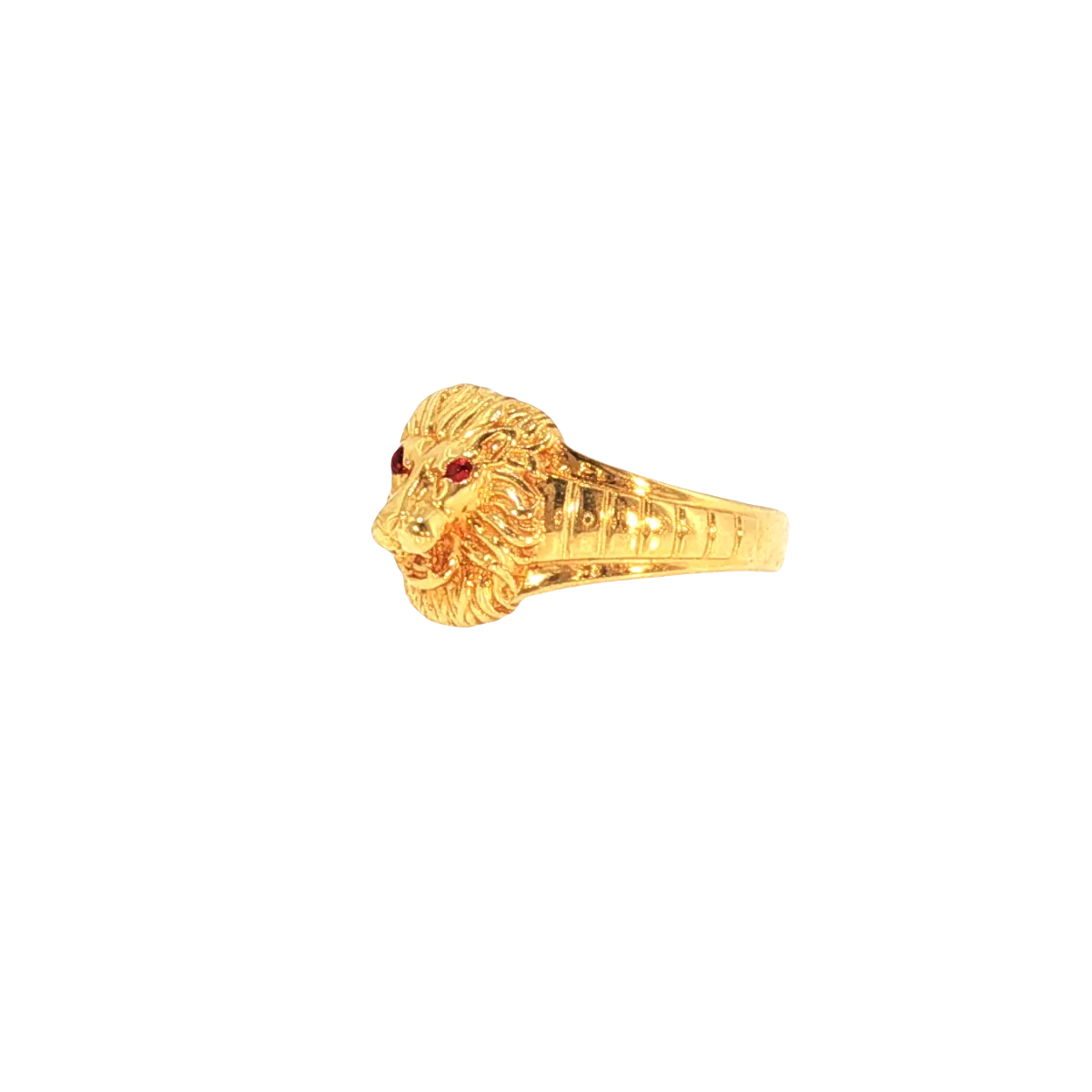 22K Yellow Gold Men’s Fancy Ring (5.7 Grams) – Stylish & Lightweight Design