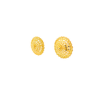 22K Yellow Gold Traditional Stud Earrings | Heavy Premium Polished Tops