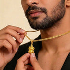 22K Yellow Gold Laxmi Mata Pendant