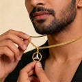 22K Yellow and White Gold Dual-Tone Pendant