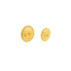 22K Yellow Gold Traditional Stud Earrings | Heavy Premium Polished Tops