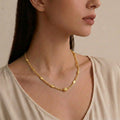 22K Yellow Gold Chain – Polished Finish with U-Lock