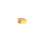 22K Yellow Gold Om Men’s Ring | Lightweight Spiritual Band