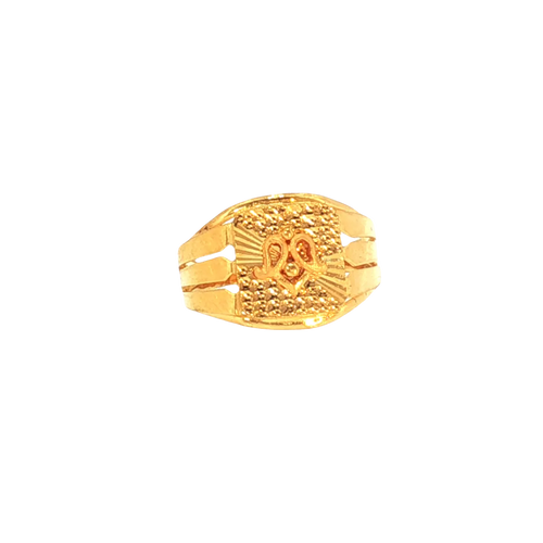 Classic 22K Yellow Gold Traditional Ring – 3.1g Elegant Design