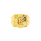 Fancy 22K Yellow Gold Men’s Ring – 5.7g, Size 9.2