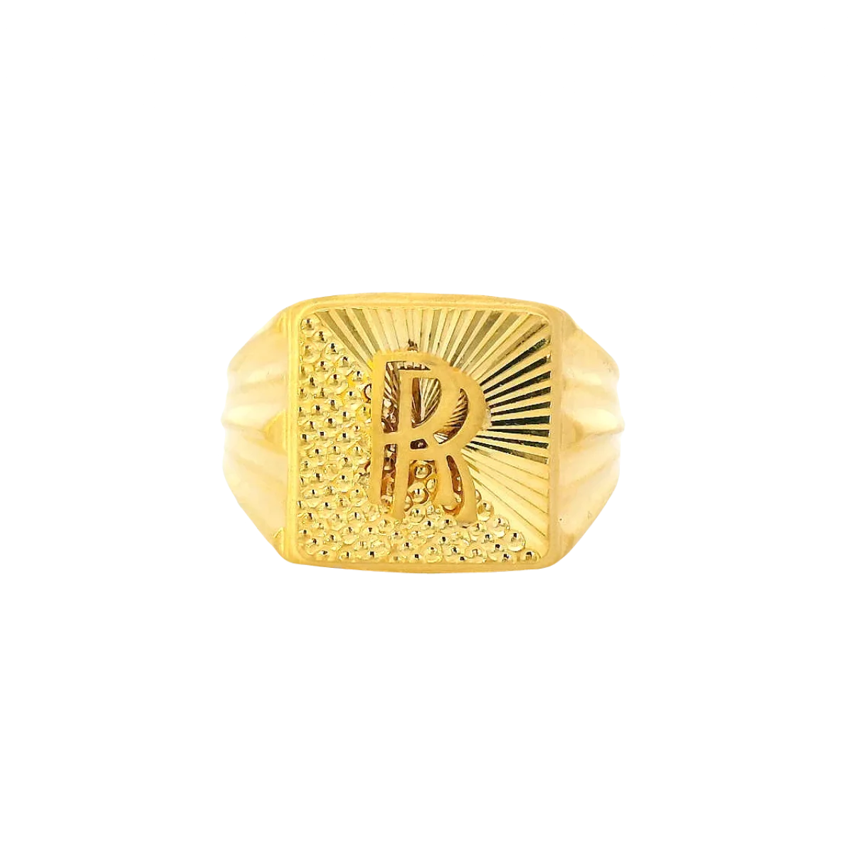 Fancy 22K Yellow Gold Men’s Ring – 5.7g, Size 9.2