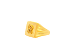 22K Yellow Gold Initial “R” Men’s Ring (5.3 Grams)