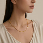 22K Yellow Gold Chain with Lobster Lock